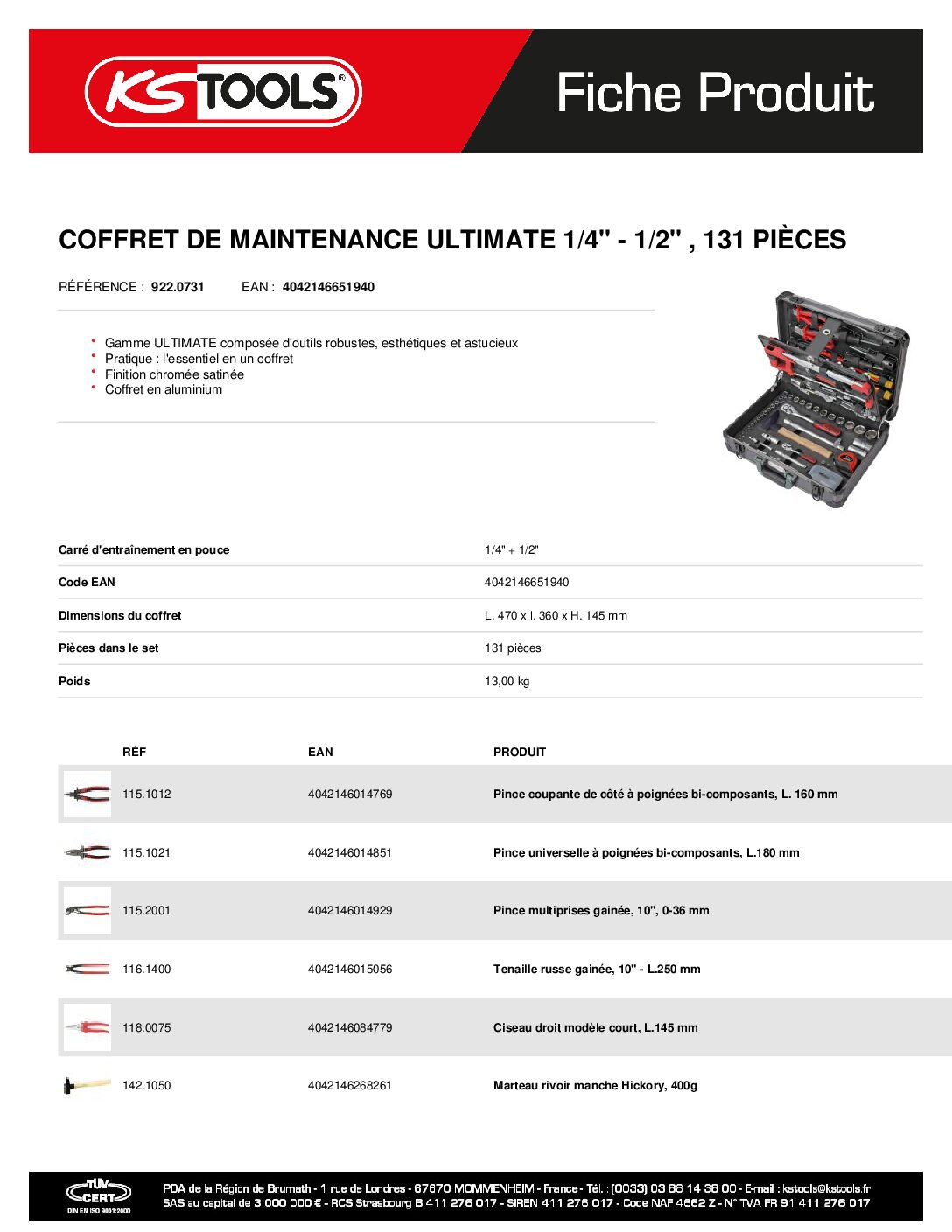 9220731 coffret De Maintenance Ultimate14 + 12 | Hydrauhavre