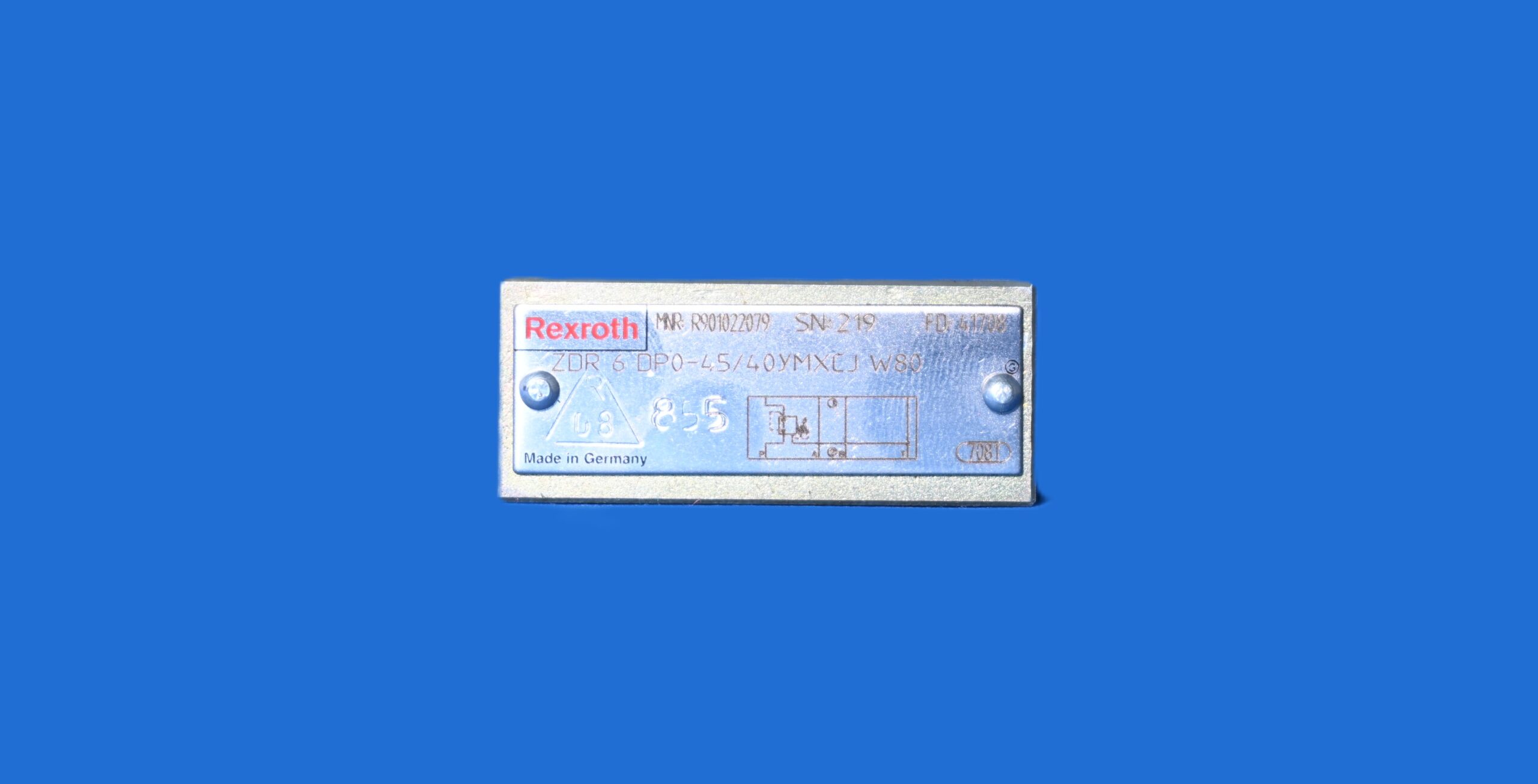 hh273 valve de reduction de pression plaque zdr6dpo4x40ymxcjw80 r901022079 3 valve De RÉduction De Pression Plaque Zdr6dpo 4x40ymxcjw80 R901022079 | Hydrauhavre