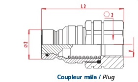 schema_ff_series_m_l 1 coupleur MÂle 12 Joint Epdm SpÉcial Skydrol 12ffp50bs192 | Hydrauhavre